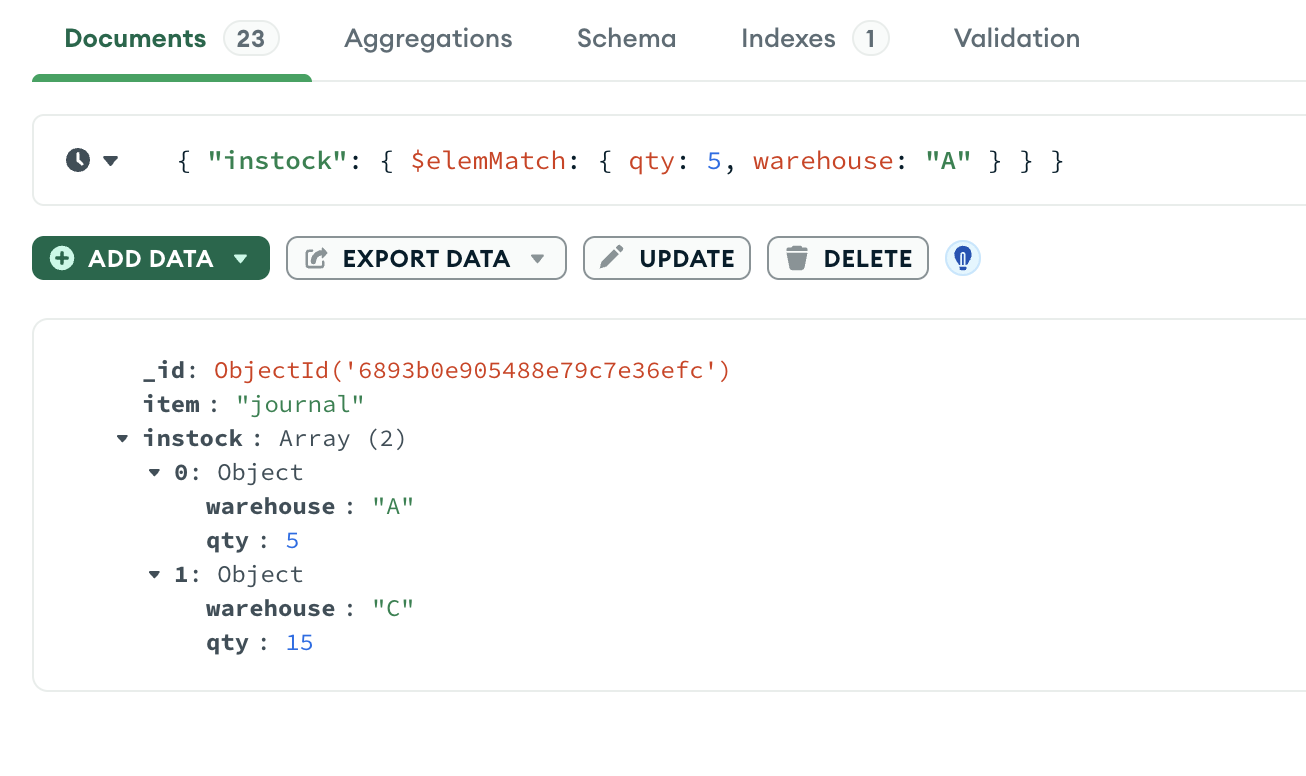 A single nested document meets multiple query conditions on nested fields